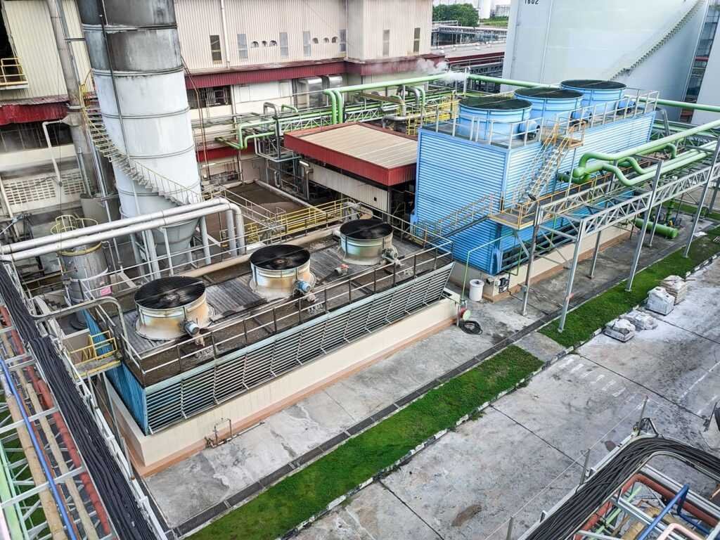 Palm oil factory production line in Malaysia